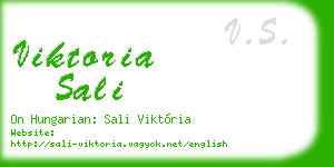 viktoria sali business card